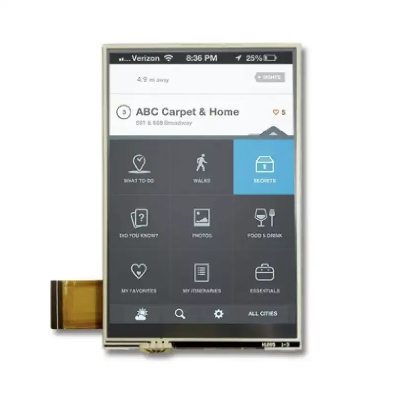 3,5 '' 320x480 Резистивный TFT модуль TFT