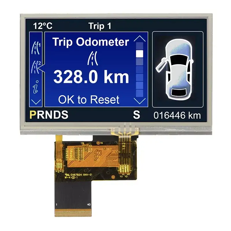 4,3 дюйма 480x272 Резистивный TFT модуль TFT